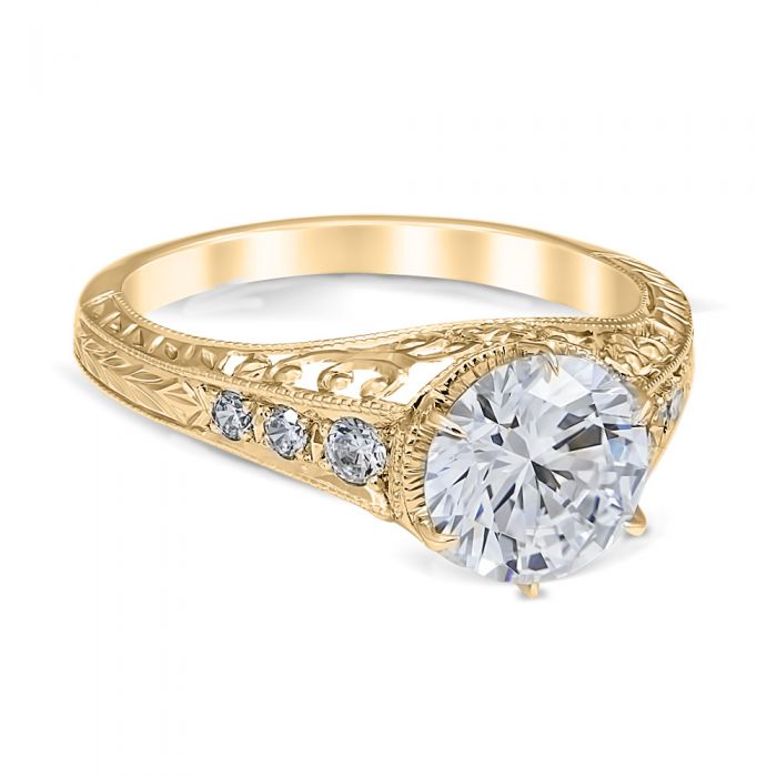 Carola 14K Yellow Gold Engagement Ring