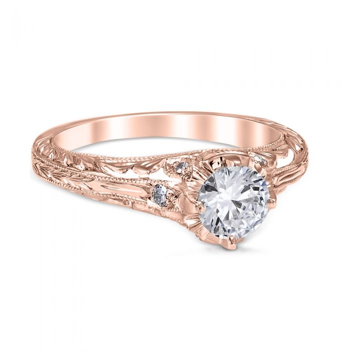 Novara 14K Rose Gold Engagement Ring