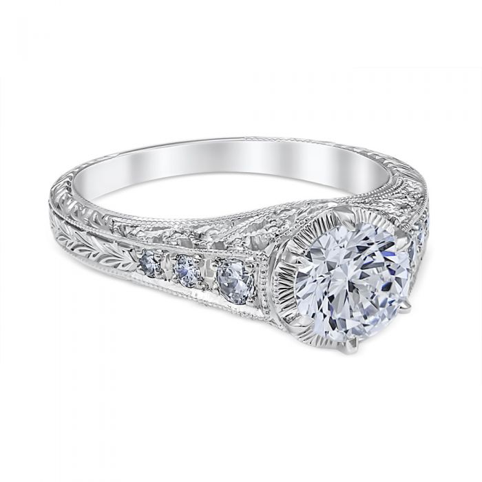 Emma 18K White Gold Engagement Ring
