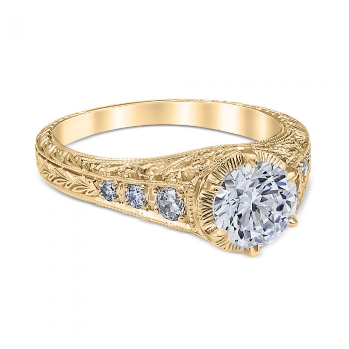 Emma 14K Yellow Gold Engagement Ring