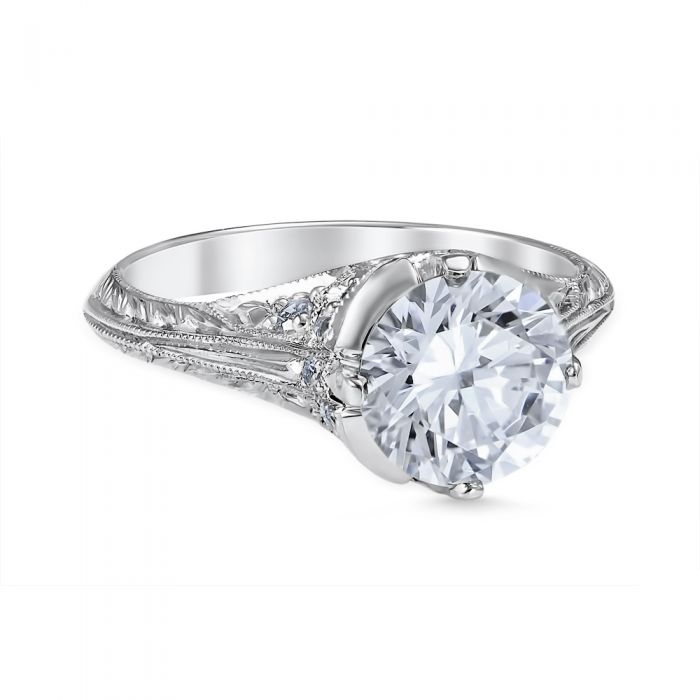 Francesca 18K White Gold Engagement Ring