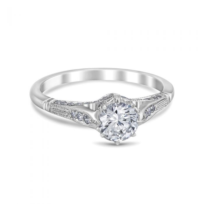 Lucilla 14K White Gold Engagement Ring