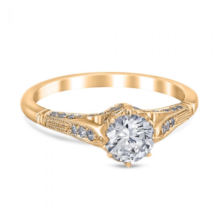Lucilla 18K Yellow Gold Engagement Ring