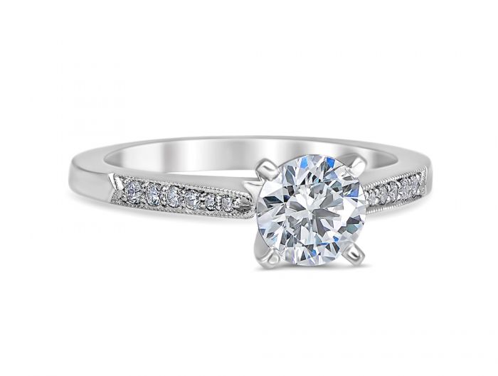 Jordana 18K White Gold Engagement Ring