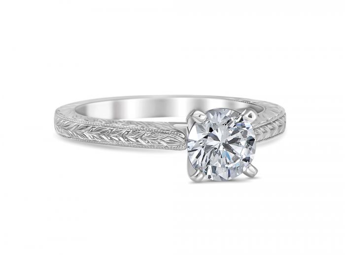 Elinor 18K White Gold Engagement Ring