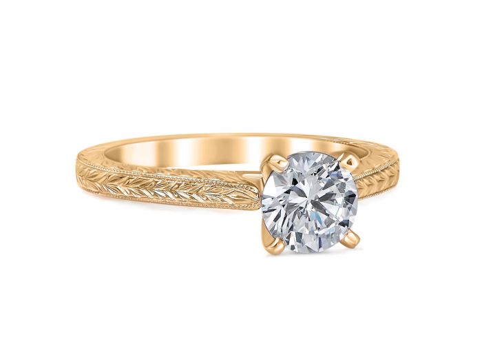 Elinor 14K Yellow Gold Engagement Ring
