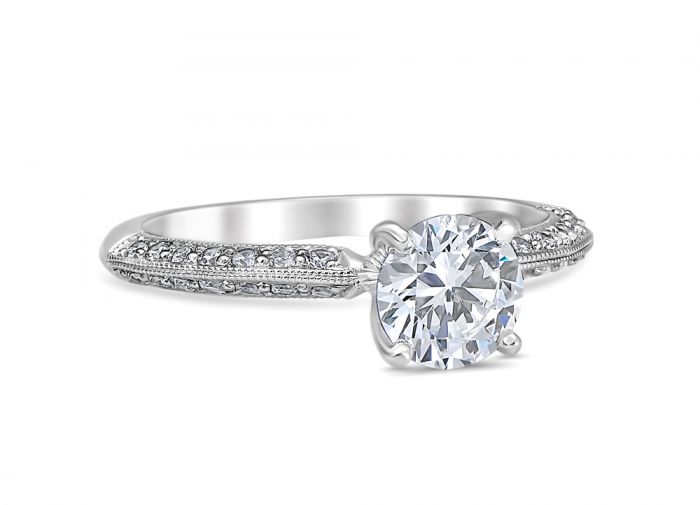 Rosalina 14K White Gold Engagement Ring
