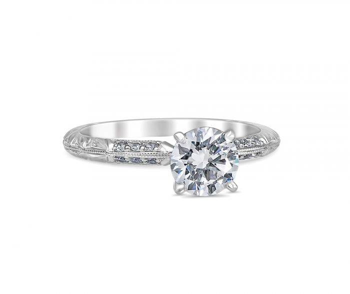 Anna 18K White Gold Engagement Ring