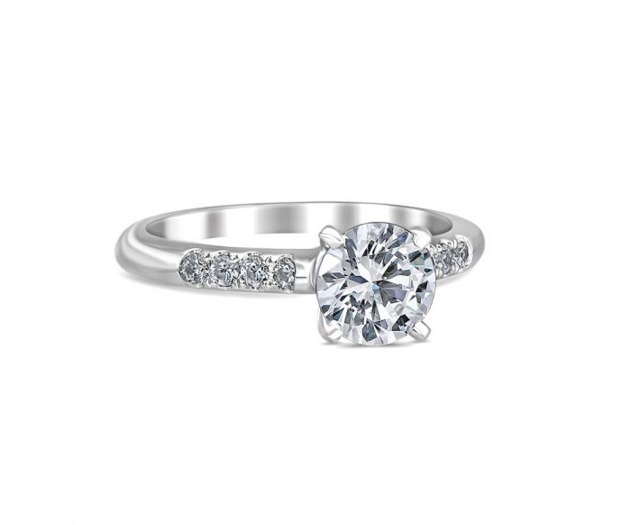 Valerie 18K White Gold Engagement Ring