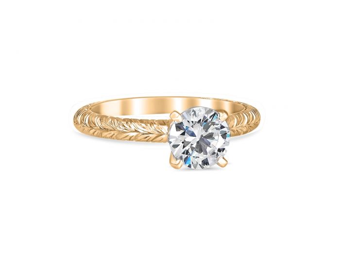Melanie 18K Yellow Gold Engagement Ring