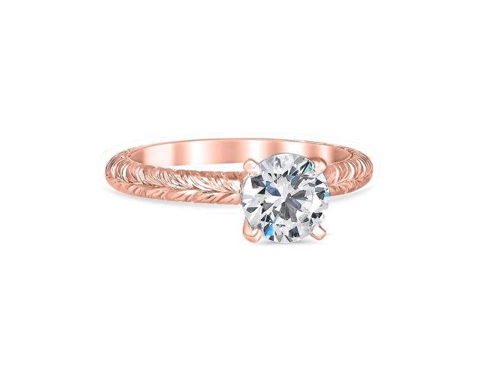 Melanie 14K Rose Gold Engagement Ring