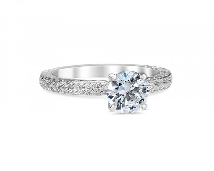 Sarah 18K White Gold Engagement Ring