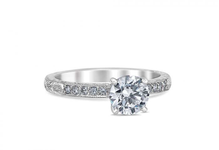 Bethany 18K White Gold Engagement Ring