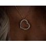 18K Yellow Gold Heart Pendant