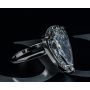 Pear Shape Open Shank Solitaire Ring