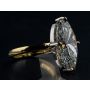 Oval Solitaire Open Shank Ring
