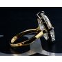 Oval Solitaire Open Shank Ring