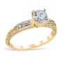 Lucia 18K Yellow Gold Engagement Ring