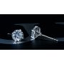 2.00CTW HAND-FABRICATED DIAMOND STUD EARRINGS
