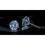 3.00CTW HAND-FABRICATED DIAMOND STUD EARRINGS
