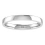 3MM COMFORT FIT DOMED WEDDING BAND 14K WHITE GOLD