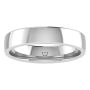 5MM COMFORT FIT DOMED WEDDING BAND 14K WHITE GOLD