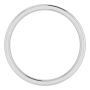 5MM COMFORT FIT DOMED WEDDING BAND 14K WHITE GOLD