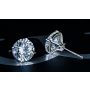 6.00CTW HAND-FABRICATED DIAMOND STUD EARRINGS