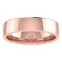 6MM COMFORT FIT DOMED WEDDING BAND 14K ROSE GOLD