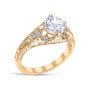 Moonscape 18K Yellow Gold Engagement Ring