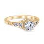 Palisades 18K Yellow Gold Vintage Filigree Engagement Ring