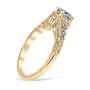 Palisades 18K Yellow Gold Vintage Filigree Engagement Ring