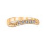Floral Burst Wedding Ring 14K Yellow Gold