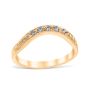 Floral Burst Wedding Ring 14K Yellow Gold