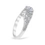 Flora Platinum Vintage Engagement Ring