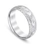 Cut Corner Western Style Men's Band Platinum