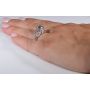 French Drape Platinum Engagement Ring