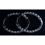 8.26CTW INSIDE-OUTSIDE DIAMOND HINGED OVAL-SHAPED HOOP EARRINGS