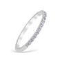 Mezzaluna Pavé 0.15 ctw Wedding Ring Platinum