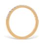 Mezzaluna Pavé 0.15 ctw Wedding Ring 18K Yellow Gold