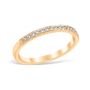 Mezzaluna Pavé 0.15 ctw Wedding Ring 18K Yellow Gold
