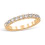 French Pavé 0.44 ctw Wedding Ring 18K Yellow Gold