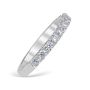 French Pavé 0.44 ctw Wedding Ring Platinum
