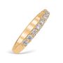 French Pavé 0.44 ctw Wedding Ring 18K Yellow Gold