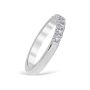 French Pavé 0.28 ctw Wedding Ring Platinum