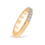 French Pavé 0.28 ctw Wedding Ring 18K Yellow Gold