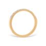 Mezzaluna Pavé 0.33 ctw Wedding Ring 18K Yellow Gold