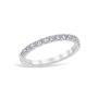 Mezzaluna Pavé 0.45 ctw Wedding Ring Platinum