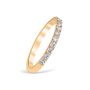 Mezzaluna Pavé 0.45 ctw Wedding Ring 18K Yellow Gold