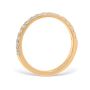 Mezzaluna Pavé 0.45 ctw Wedding Ring 18K Yellow Gold